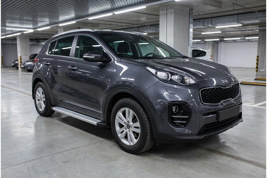 Kia Sportage 2015–2021 Sidosteg Maya V2 (2 st, aluminium) Image