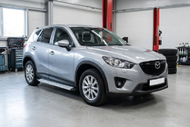 Mazda CX-5 2012–2017 Sidosteg Maya V2 (2 st, aluminium) foto 1
