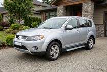 Mitsubishi Outlander 2006–2012 Sidosteg Maya V2 (2 st, aluminium) foto 1