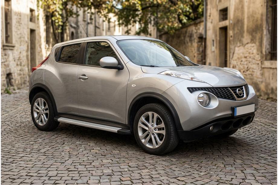 Nissan Juke 2010–2019 Sidosteg Maya V2 (2 st, aluminium) Image