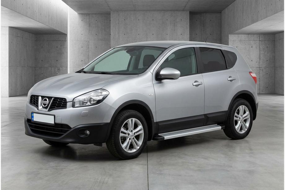 Nissan Qashqai 2010–2014 Sidosteg Maya V2 (2 st, aluminium) Image