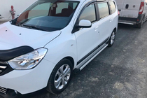 Renault Lodgy 2013–2022 Sidosteg Maya V2 (2 st, aluminium) foto 1