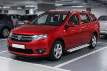 Renault Logan MCV 2013–2022 Sidosteg Maya V2 (2 st, aluminium) foto 1