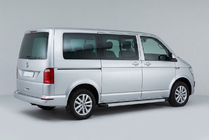 Volkswagen T6 2015–2024 Sidosteg Maya V2 (2 st, aluminium) Kort hjulbas foto 1