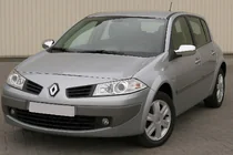 Renault Megane II 2004–2009 Kromade spegelkåpor (2 st, plast) foto 1