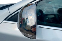 Skoda Octavia II A5 2010–2013 Spegelkåpor (2 st, rostfritt stål) Carmos - turkiskt stål foto 5