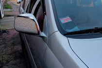Toyota Land Cruiser Prado 120 2002–2009 Spegelkåpor (2 st, rostfritt stål) Carmos - turkiskt stål foto 2