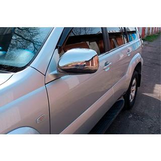 Spegelkåpor (2 st, rostfritt stål) Toyota Land Cruiser Prado 120 2002–2009 foto 4