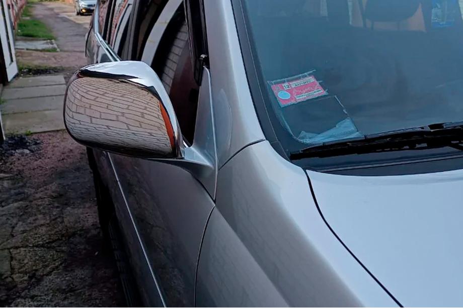 Toyota Land Cruiser Prado 120 2002–2009 Spegelkåpor (2 st, rostfritt stål) OmsaLine – italienskt rostfritt stål Foto 2