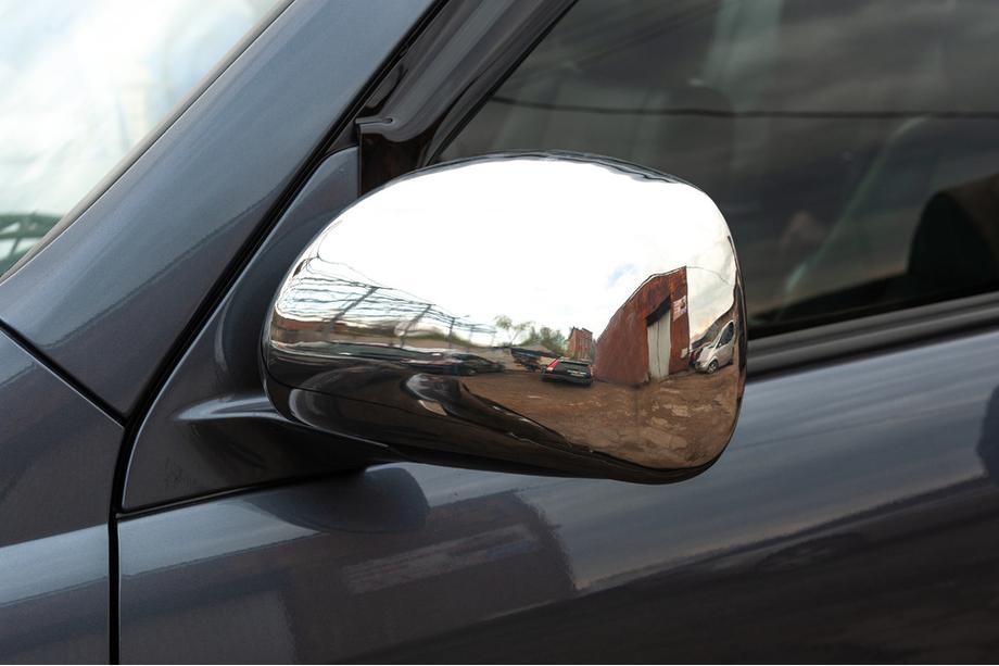 Toyota Land Cruiser Prado 120 2002–2009 Spegelkåpor (2 st, rostfritt stål) OmsaLine – italienskt rostfritt stål Foto 6