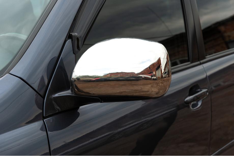 Toyota Land Cruiser Prado 120 2002–2009 Spegelkåpor (2 st, rostfritt stål) OmsaLine – italienskt rostfritt stål Foto 5