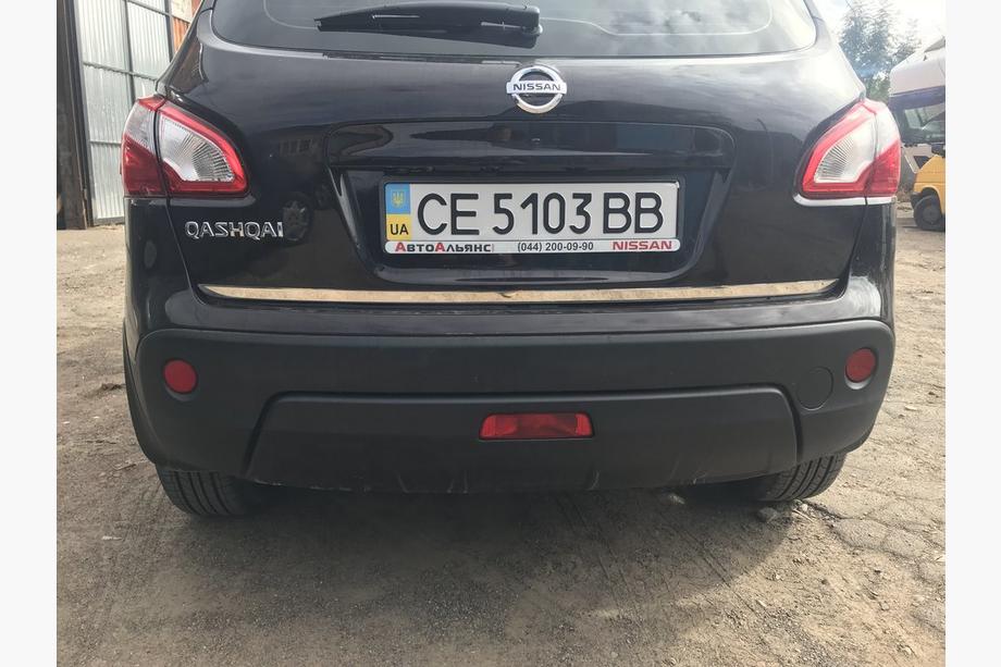 Nissan Qashqai 2010–2014 Kantskydd för bagagelucka (rostfritt stål) Foto 3