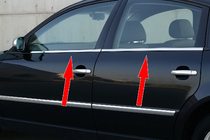 Volkswagen Passat B5 1997–2005 Yttre fönsterlister (4 st, rostfritt stål) foto 1