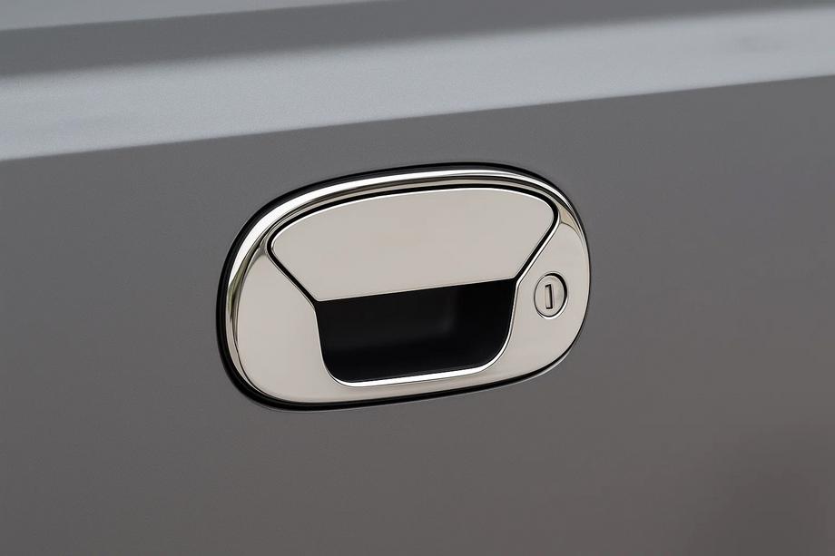 Fiat Doblo I 2005–2010 Bakluckehandtagsskydd (rostfritt stål) Image