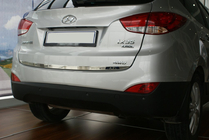 Hyundai IX-35 2010–2015 Kromlist till baklucka (rostfritt stål) OmsaLine – italienskt rostfritt stål foto 1