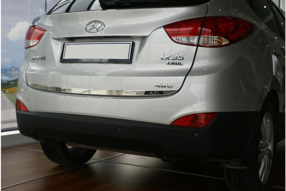Hyundai IX-35 2010–2015 Kromlist till baklucka (rostfritt stål) OmsaLine – italienskt rostfritt stål Image