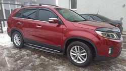 Kia Sorento II XM 2009–2014 Fönsterlister (6 st, rostfritt stål) foto 1