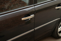 Mercedes C-class W202 1993–2001 Dörrhandtagskåpor (4 st, rostfritt stål) foto 1