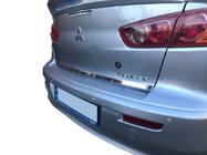 Mitsubishi Lancer X 2008– Lastkantsskydd för baklucka (rostfritt stål) Carmos - turkiskt stål foto 1