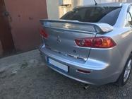 Mitsubishi Lancer X 2008– Lastkantsskydd för baklucka (rostfritt stål) Carmos - turkiskt stål foto 2