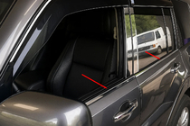 Mitsubishi Pajero Wagon IV 2006–2021 Fönsterlister (4 st, rostfritt) foto 1