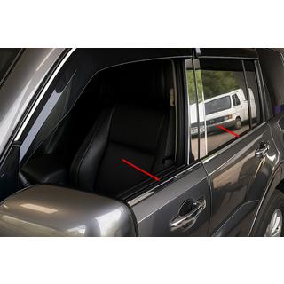 Fönsterlister (4 st, rostfritt) Mitsubishi Pajero Wagon IV 2006–2021 foto 1