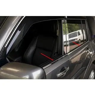 Fönsterlister (4 st, rostfritt) Mitsubishi Pajero Wagon IV 2006–2021 foto 1