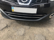 Nissan Qashqai 2010–2014 Lister till nedre grill (2 st, rostfritt stål) foto 4