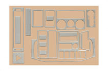 Volkswagen T4 Caravelle/Multivan 1990–2003 Instrumentbrädeinlägg (1999-2003) Aluminium foto 6