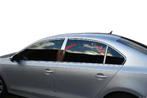 Volkswagen Jetta 2011–2018 Dörrstolpslist (rostfritt stål) foto 1