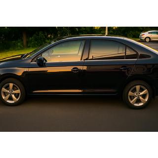 Fönsterlister (4 st, rostfritt) Skoda Rapid 2012–2019 foto 1