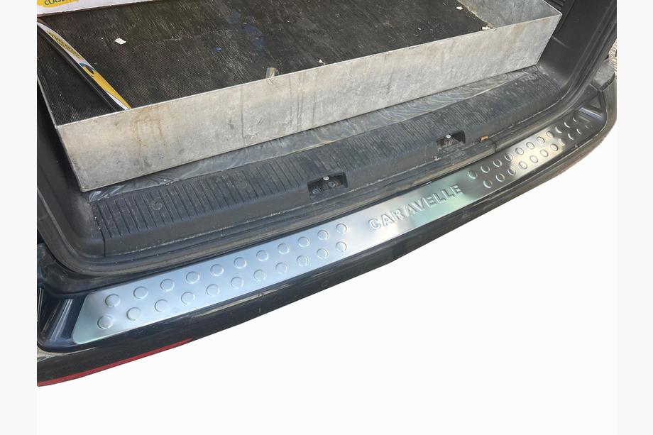 Volkswagen T5 2010–2015 Rak list till bakre stötfångare (Omsa, rostfritt stål) Multivan Image
