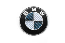 BMW Kolfiberemblem, Turkiet (Ø 74 mm) foto 1