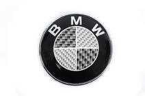 BMW 5-serie E34 1988–1995 Kolfiberemblem, Turkiet (82 mm) foto 3