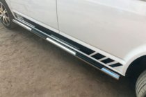 Volkswagen T5 2010–2015 Sidorör (2 st, rostfritt stål) foto 9