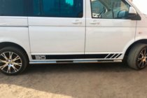 Volkswagen T5 2010–2015 Sidorör (2 st, rostfritt stål) foto 10