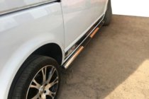 Volkswagen T5 2010–2015 Sidorör (2 st, rostfritt stål) foto 11