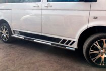 Volkswagen T5 Multivan 2003–2010 Sidorör (2 st, rostfritt stål) 60 mm, lång hjulbas foto 7