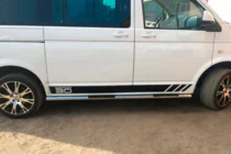 Volkswagen T5 Multivan 2003–2010 Sidorör (2 st, rostfritt stål) foto 9
