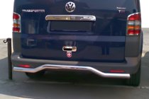Volkswagen T5 Transporter 2003–2010 Bakre skyddsbåge Wave (rostfritt stål) foto 2