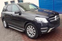 Mercedes GLE/ML class W166 2011–2018 Sidosteg BlackLine (2 st, aluminium) foto 1