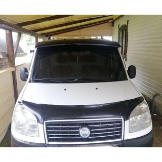 Vindrutespoiler (svart blank, 5 mm) Fiat Doblo I 2005–2010 foto 3