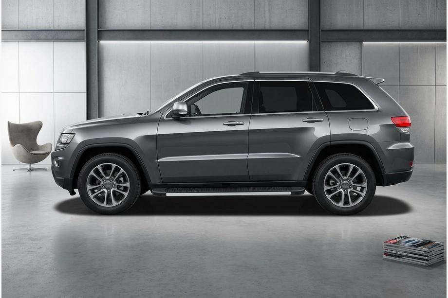 Jeep Grand Cherokee WK2 2010–2021 Sidosteg Maya V1 (2 st, aluminium) Image