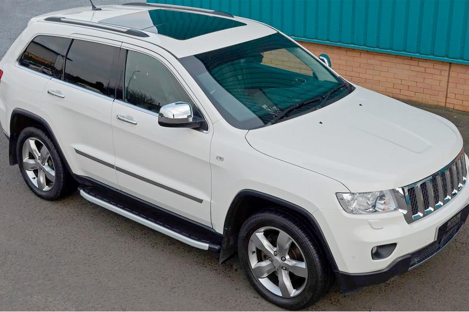 Jeep Grand Cherokee WK2 2010–2021 Sidosteg Fullmond (2 st, aluminium) Image