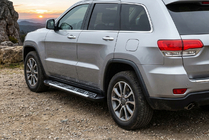 Jeep Grand Cherokee WK2 2010–2021 Sidosteg Sunrise (2 st, aluminium) foto 1