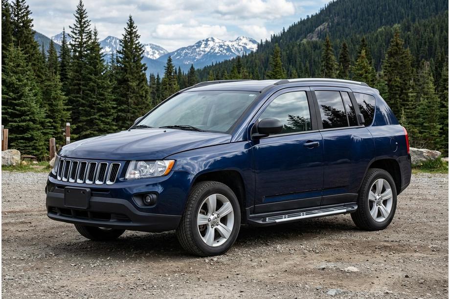 Jeep Compass 2006–2016 Sidosteg Sunrise (2 st, aluminium) Image