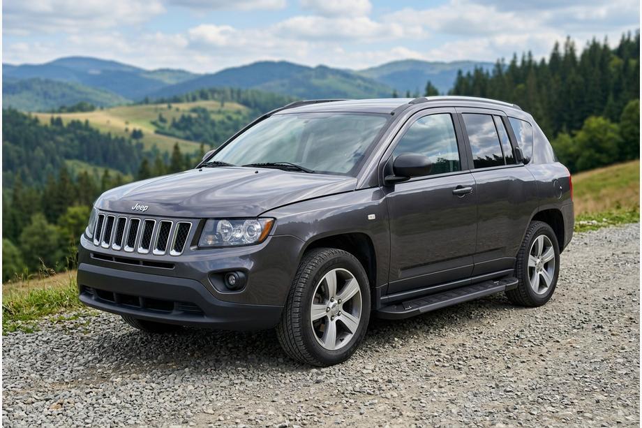 Jeep Compass 2006–2016 Sidosteg RedLine Black (2 st, aluminium) Image