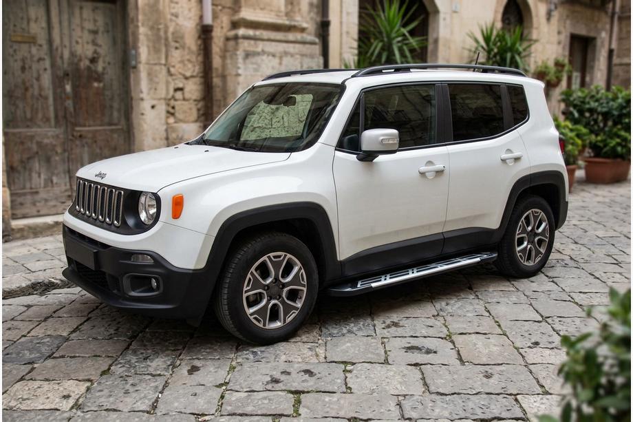 Jeep Renegade 2014– Sidosteg Sunrise (2 st, aluminium) Image