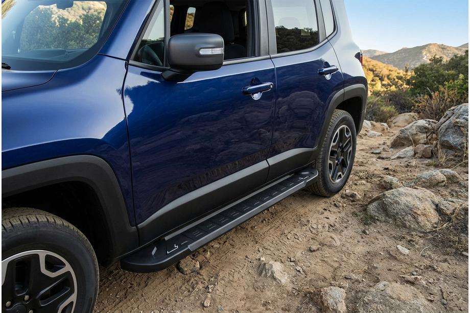 Jeep Renegade 2014– Sidosteg RedLine Black (2 st, aluminium) Image