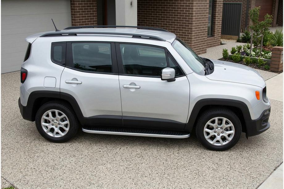 Jeep Renegade 2014– Sidosteg Tayga Grey (2 st, aluminium) Image
